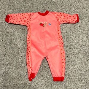 Splash About Pink and Red Warm Baby Swim Suit